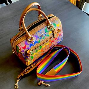 Signature Rainbow collection Coach purse.